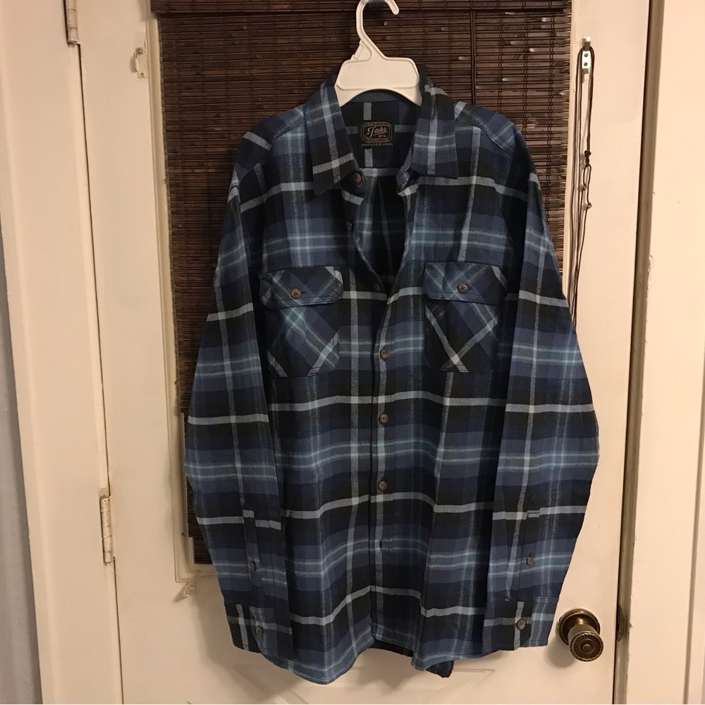 Jachs Thick Heritage Flannel Long Sleeve 100% Cotton Button Down
